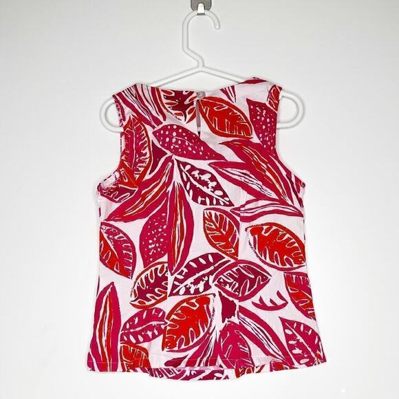 Marimekko Girls Leaf Tank Top Pink Size Medium - Picture 2 of 4